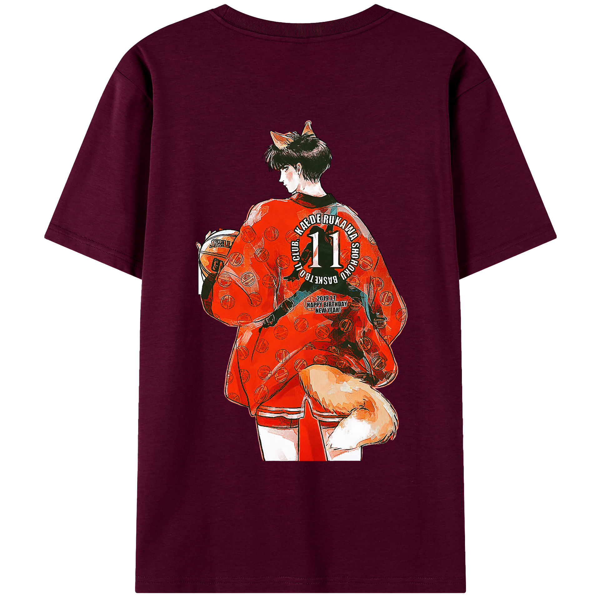 （画像用） SLAM DUNK／スラムダンク レディース半袖Tシャツ(バックプリント)